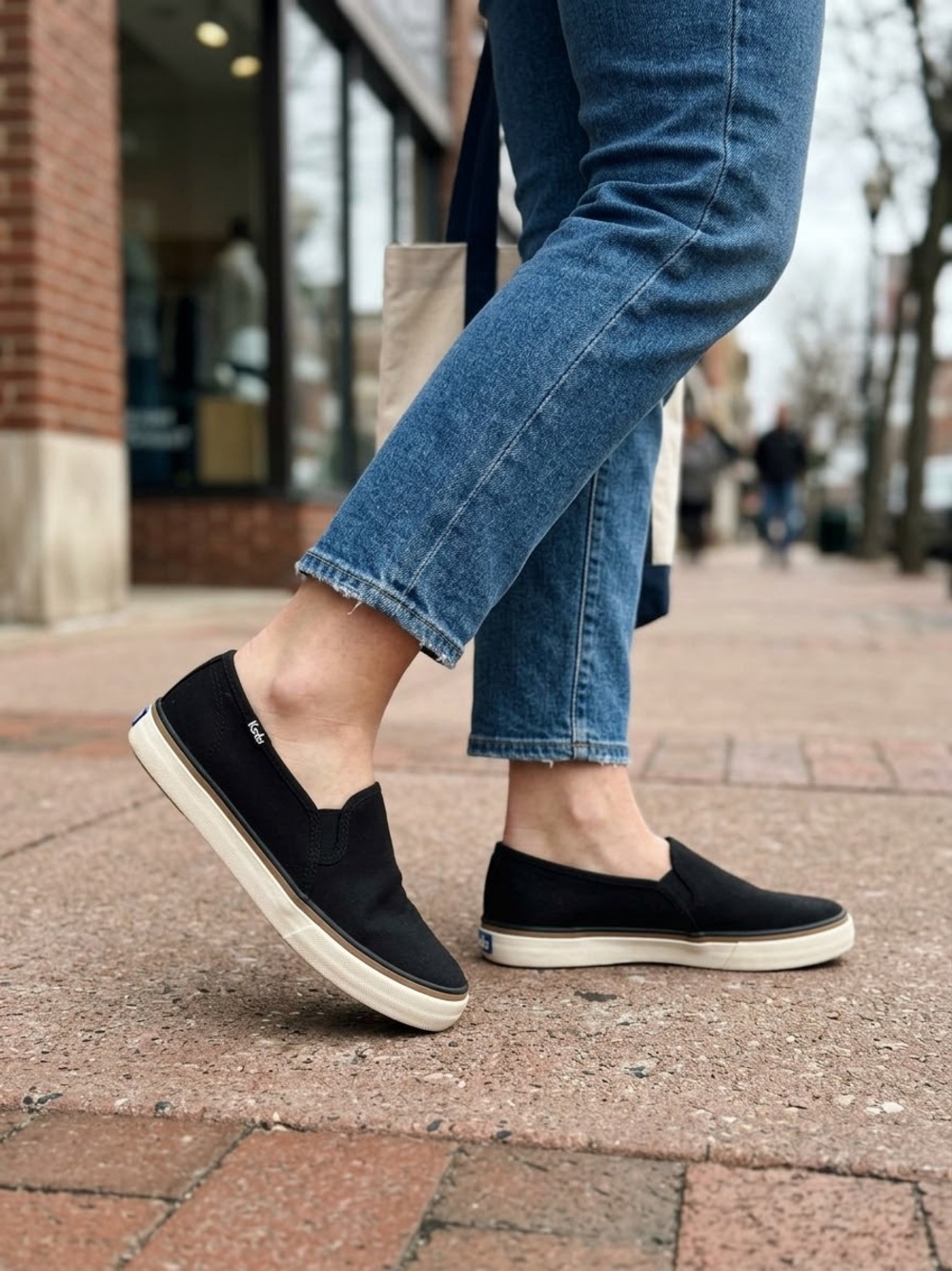 Keds Black Slip ons